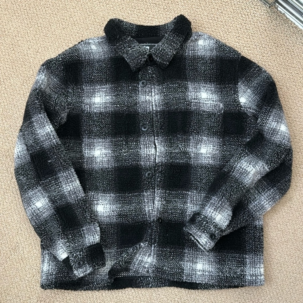 Stussy 100% Authentic Shirt Jacket Button Up Mint - image 1